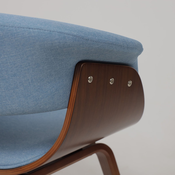 Изображение товара Стул AksHome Mody (ткань, небесный XC188-26/орех)