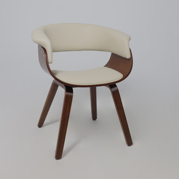 Изображение товара Стул AksHome Mody  (экокожа, кремовый/орех)