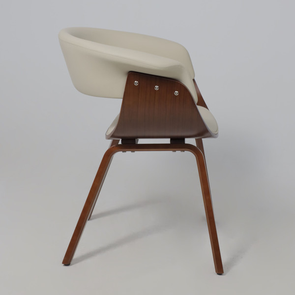 Изображение товара Стул AksHome Mody  (экокожа, кремовый/орех)