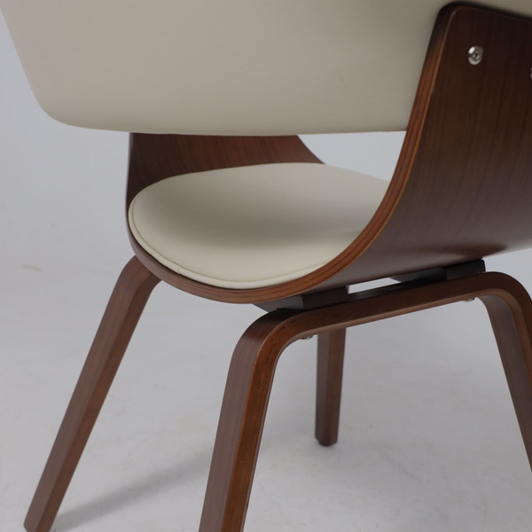 Изображение товара Стул AksHome Mody  (экокожа, кремовый/орех)