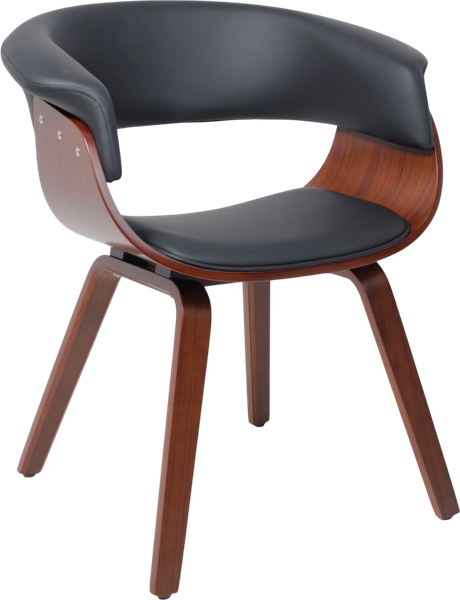 Изображение товара Стул AksHome Mody (экокожа, черный/орех)