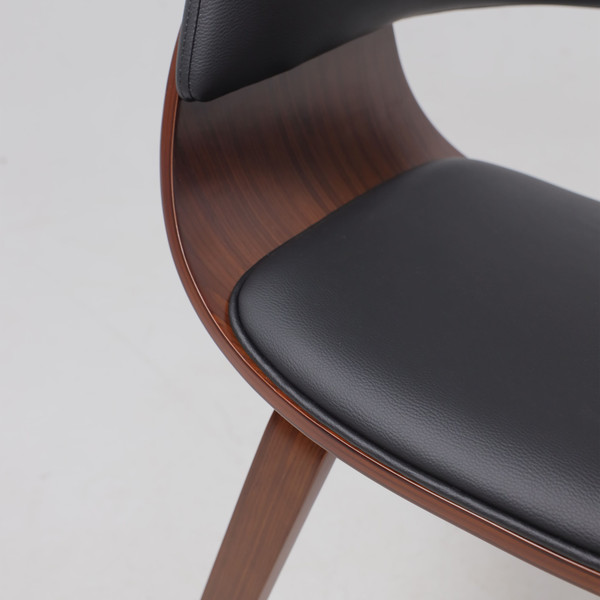 Изображение товара Стул AksHome Mody (экокожа, черный/орех)