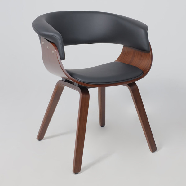 Изображение товара Стул AksHome Mody (экокожа, черный/орех)