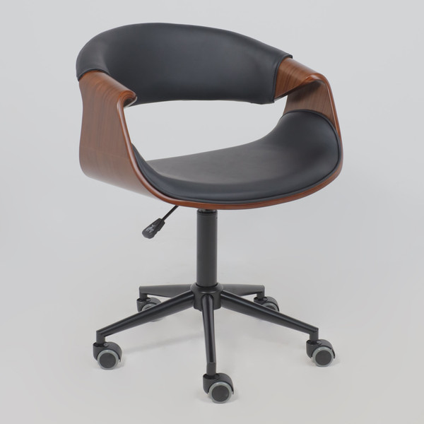 Изображение товара Кресло офисное AksHome Angara (экокожа, черный/черный)