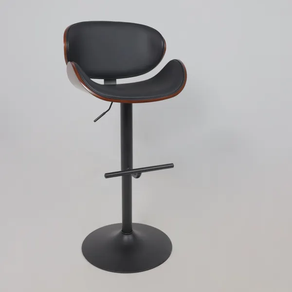 Изображение товара Стул барный AksHome Rocker (экокожа, черный/черный)