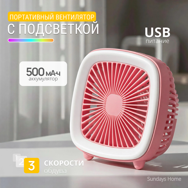 Вентилятор Sundays Home FC-6352 / 6502000099C (красный)
