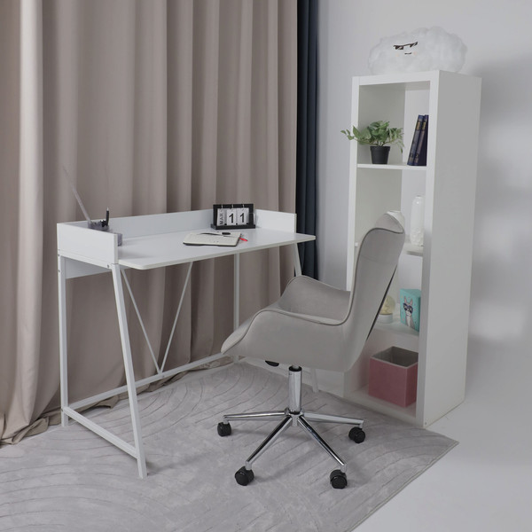 Изображение товара Кресло офисное AksHome Bella Chrome Seven 324 (велюр/серый)
