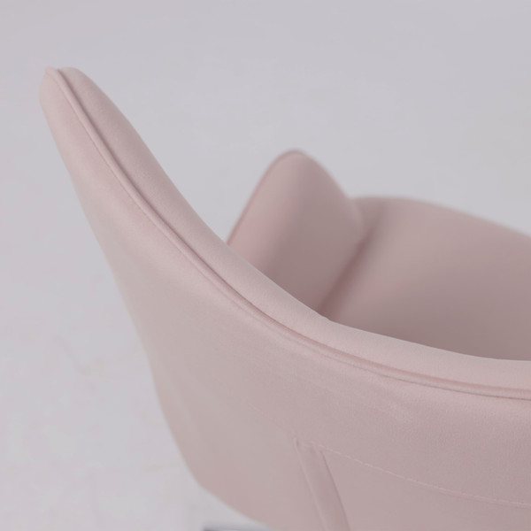 Изображение товара Кресло офисное AksHome Bella Chrome Velluto 37 (велюр/пыльная роза)