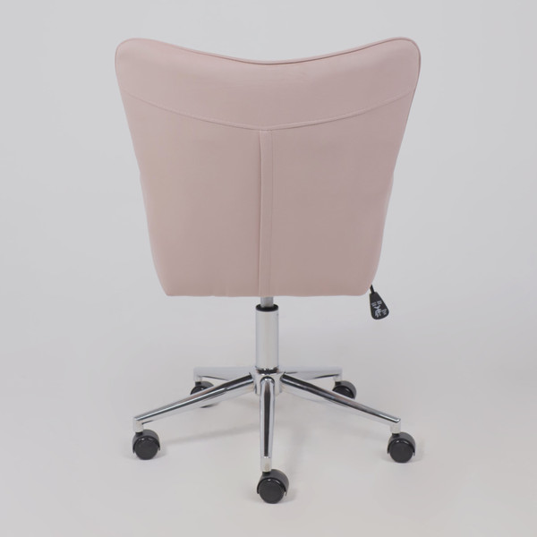 Изображение товара Кресло офисное AksHome Bella Chrome Velluto 37 (велюр/пыльная роза)
