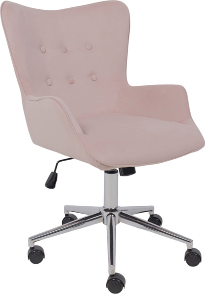 Изображение товара Кресло офисное AksHome Bella Chrome Velluto 37 (велюр/пыльная роза)