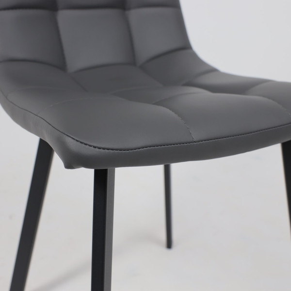 Изображение товара Стул AksHome Рой (темно-серый экокожа/черный)