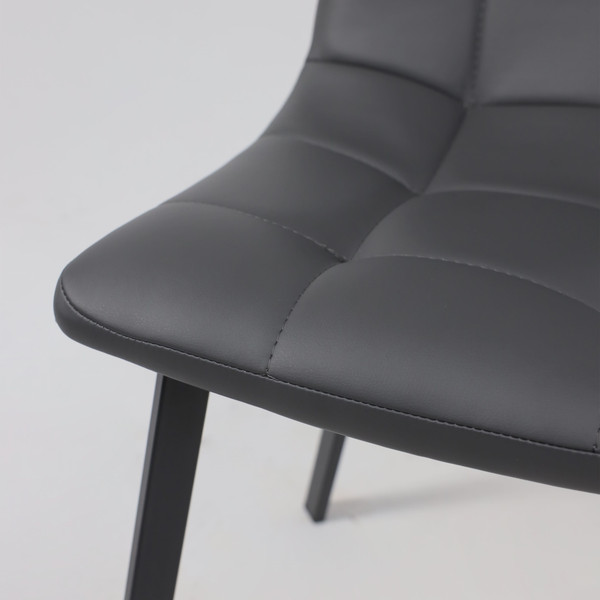 Изображение товара Стул AksHome Рой (темно-серый экокожа/черный)