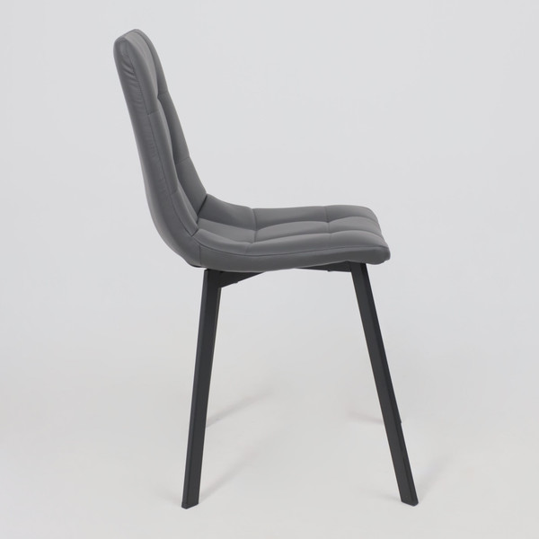 Изображение товара Стул AksHome Рой (темно-серый экокожа/черный)