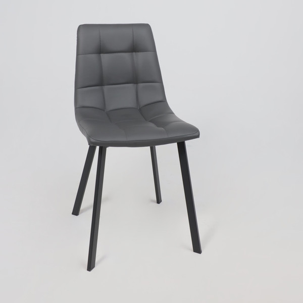 Изображение товара Стул AksHome Рой (темно-серый экокожа/черный)