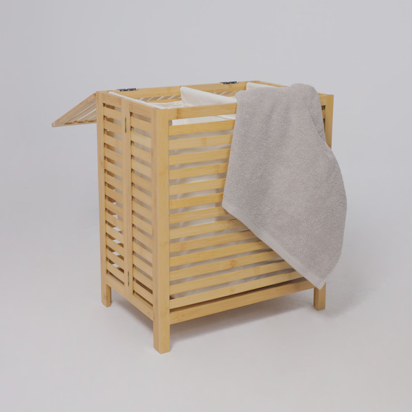 Изображение товара Корзина для белья AksHome Lily 4 (бамбук)