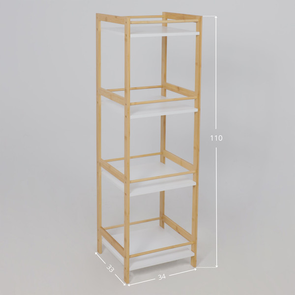 Изображение товара Стеллаж AksHome Fable (бамбук)