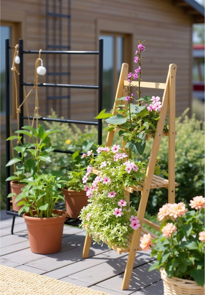 Изображение товара Стойка для цветов AksHome Iris 4 (бамбук)