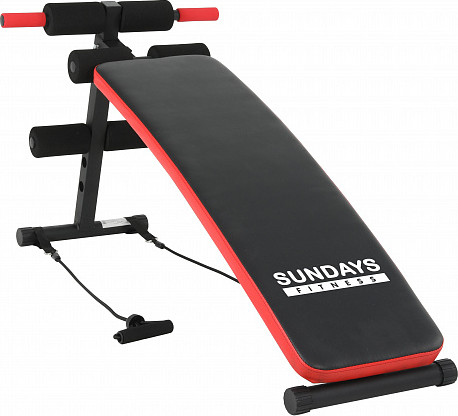 Изображение товара Скамья для пресса Sundays Fitness ES-506 + Набор гантелей IR92052
