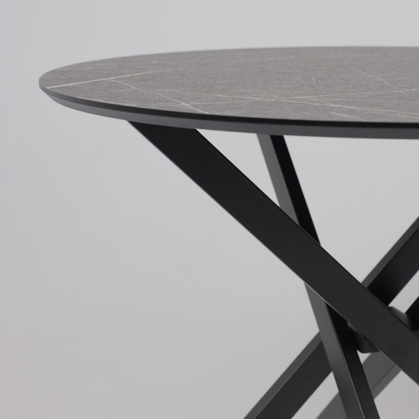 Изображение товара Обеденный стол Аврора Мехико (камень черный/черный матовый)