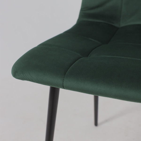 Изображение товара Стул Алвест AV 406-N (зеленый бархат Confetti deep forest/черный)