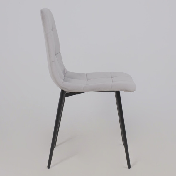 Изображение товара Стул Алвест AV 406-N (светло-серый бархат H-09/черный)