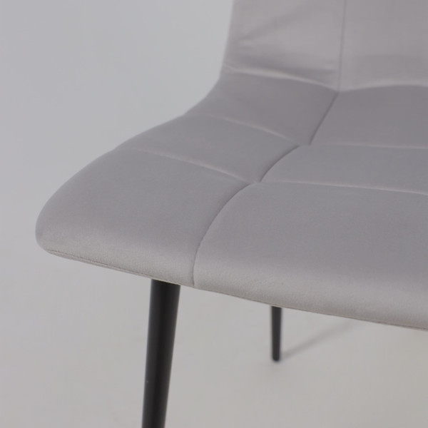 Изображение товара Стул Алвест AV 406-N (светло-серый бархат H-09/черный)