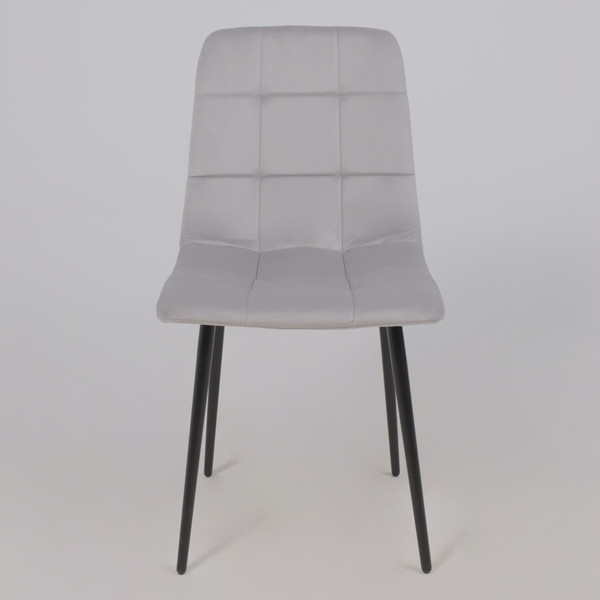 Изображение товара Стул Алвест AV 406-N (светло-серый бархат H-09/черный)