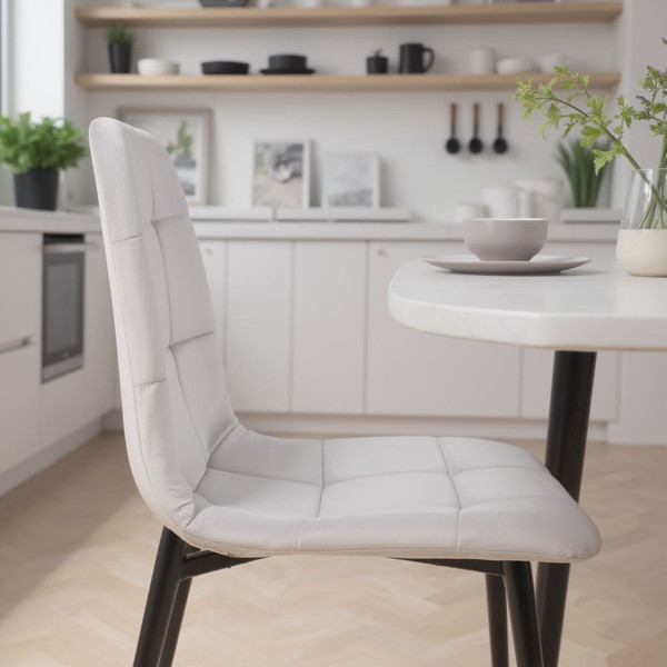 Изображение товара Стул Алвест AV 406-N (светло-серый бархат H-09/черный)