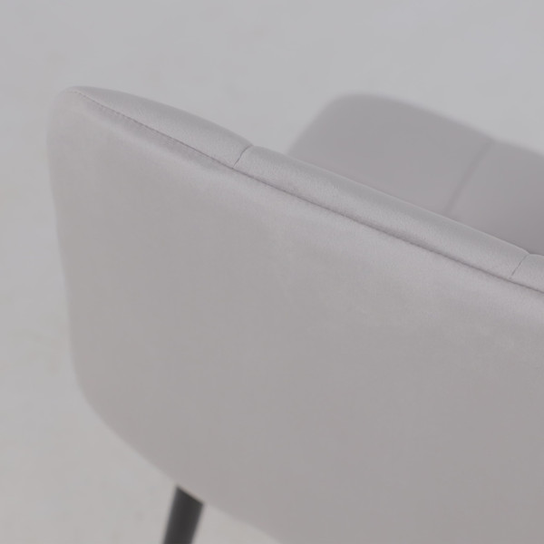 Изображение товара Стул Алвест AV 406-N (светло-серый бархат H-09/черный)