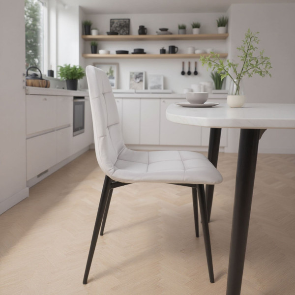 Изображение товара Стул Алвест AV 406-N (светло-серый бархат H-09/черный)