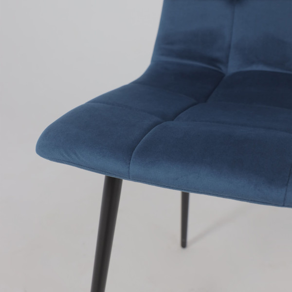 Изображение товара Стул Алвест AV 406-N (синий бархат Confetti deep ocean/черный)