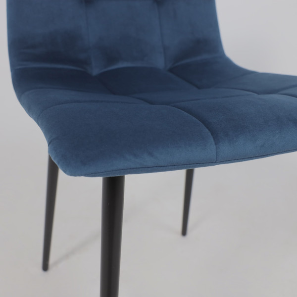 Изображение товара Стул Алвест AV 406-N (синий бархат Confetti deep ocean/черный)