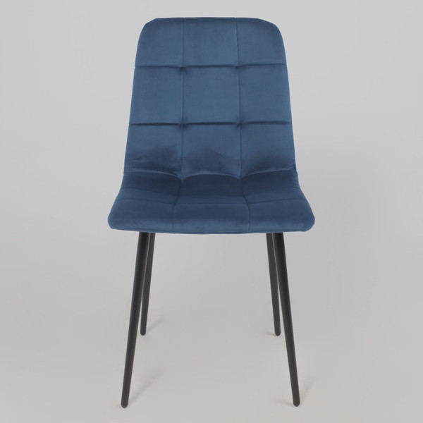 Изображение товара Стул Алвест AV 406-N (синий бархат Confetti deep ocean/черный)