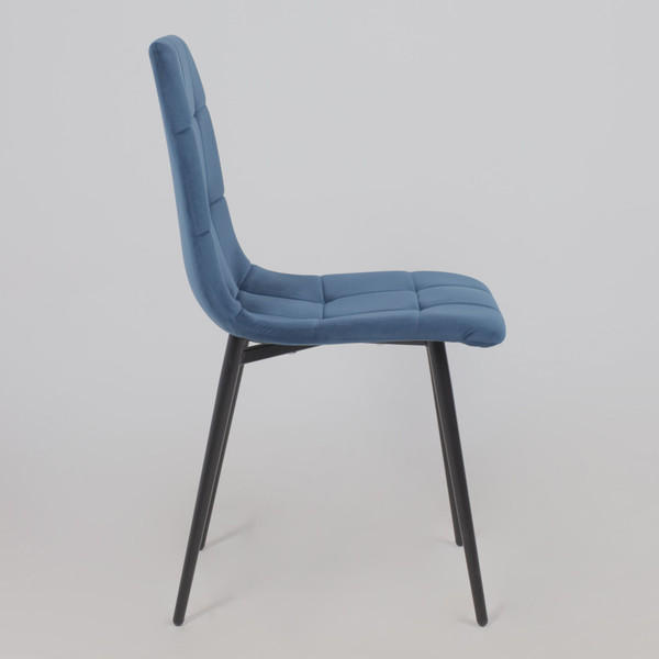 Изображение товара Стул Алвест AV 406-N (синий бархат Confetti deep ocean/черный)