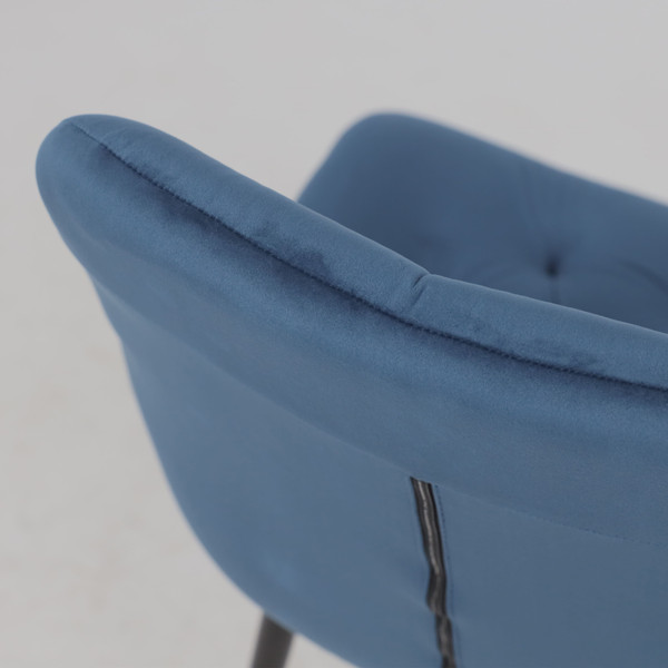 Изображение товара Стул Алвест AV 435 (синий бархат Confetti deep ocean/черный)