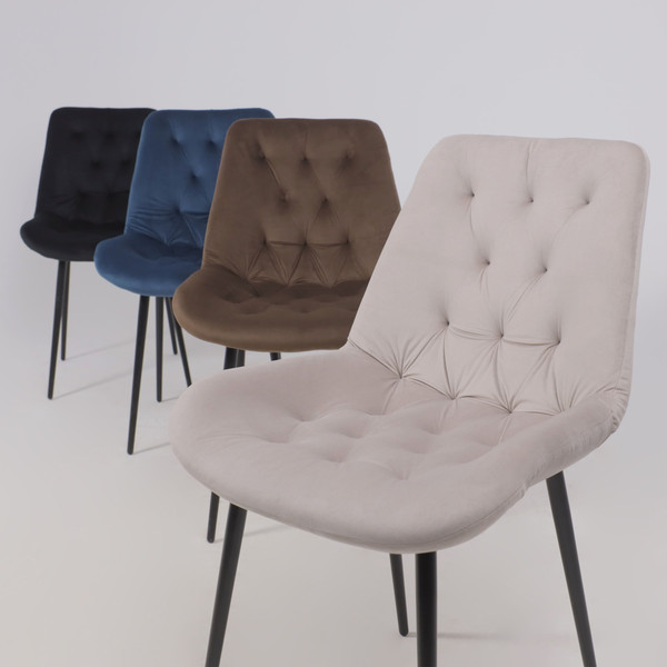 Изображение товара Стул Алвест AV 435 (черный бархат H-75/черный)