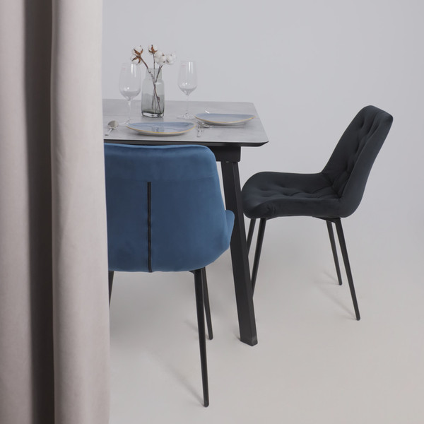 Изображение товара Стул Алвест AV 435 (черный бархат H-75/черный)