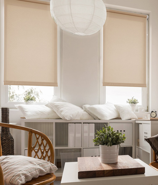 Изображение товара Рулонная штора Delfa Сантайм Уни СРШ-03Д130 (160x170, песок)