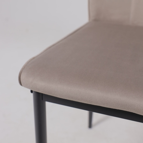 Изображение товара Стул AksHome Oreo (серо-бежевый велюр HLR-9/черный)