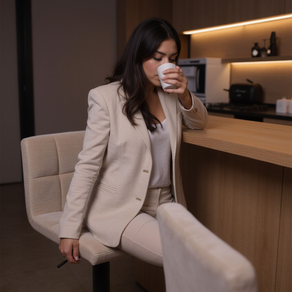 Изображение товара Стул барный AksHome Logos (бежевый шенилл Ote Canna 170/черный)