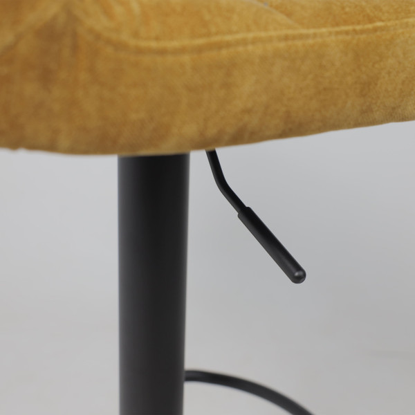 Изображение товара Стул барный AksHome Logos (горчичный шенилл Ote Canna 273/черный)