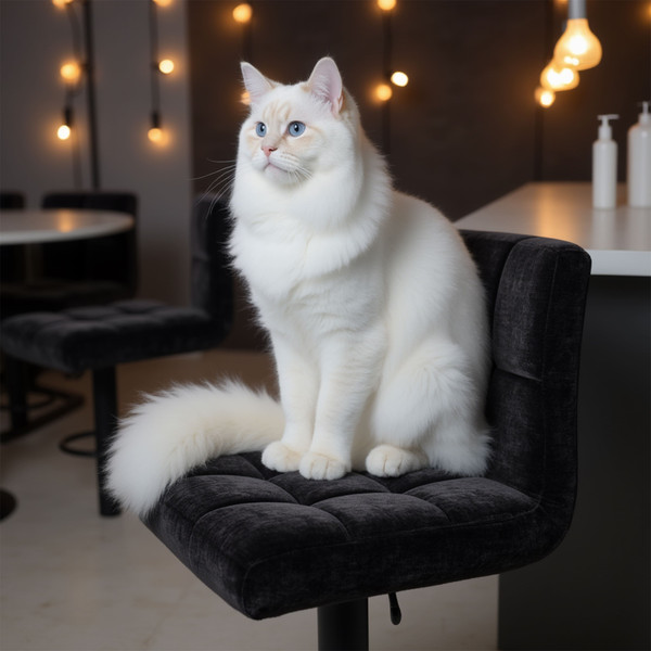 Изображение товара Стул барный AksHome Logos (черный шенилл Ote Canna 460/черный)