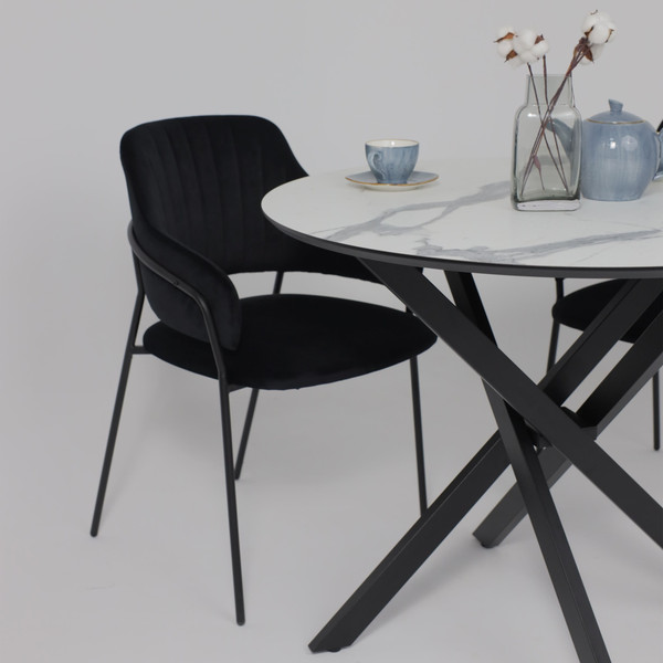 Изображение товара Стул Аврора Кавала (черный Эстель 24/черный матовый)