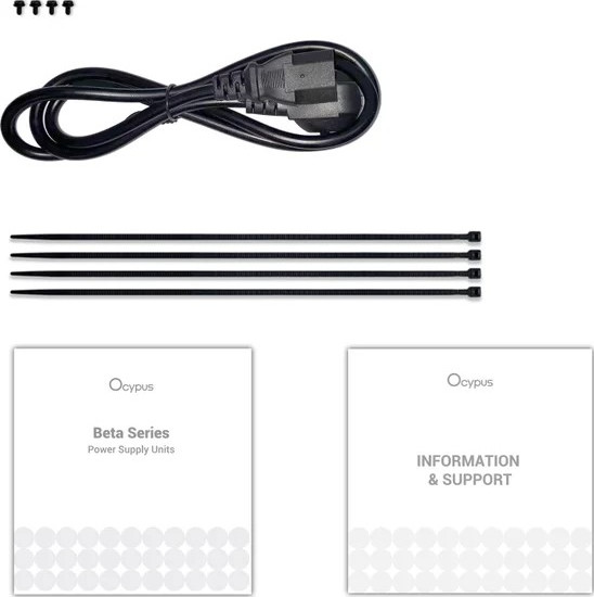 Изображение товара Блок питания для компьютера Ocypus Beta P400 BK 400W (Beta-P400-N1HDBK024X-EU)
