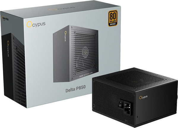 Изображение товара Блок питания для компьютера Ocypus Delta P850 850W Black (Delta-P850-B1FDBK024X-EU)