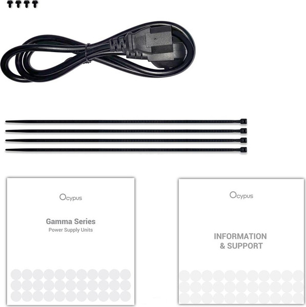 Изображение товара Блок питания для компьютера Ocypus Gamma P650 BK 650W (Gamma-P650-W1HDBK024X-EU)