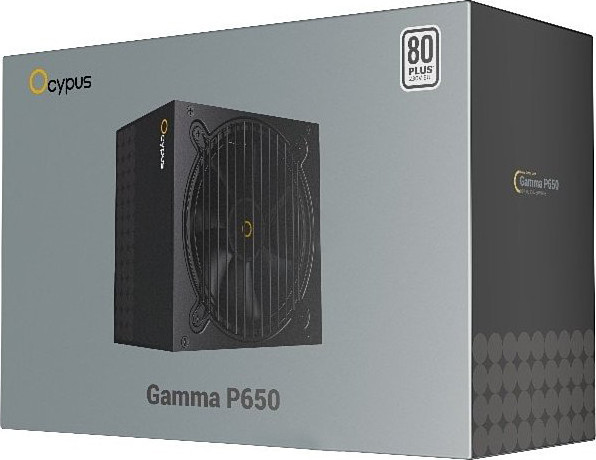 Изображение товара Блок питания для компьютера Ocypus Gamma P650 BK 650W (Gamma-P650-W1HDBK024X-EU)
