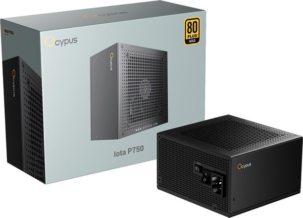 Изображение товара Блок питания для компьютера Ocypus Iota P750 750W Black (Iota-P750-G1FFBK024X-EU)