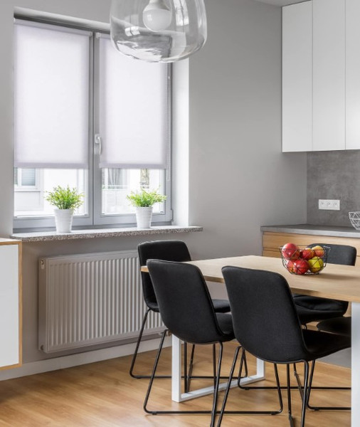 Изображение товара Рулонная штора Delfa Сантайм Лен СРШ-03Д2800 (140x170, белый)