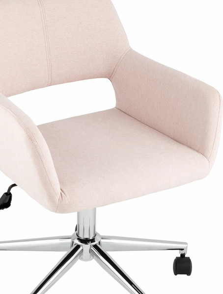 Изображение товара Кресло офисное Stool Group Ross Chrome 50-19 (рогожка, светло-розовый)